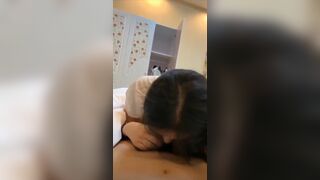 Amateur Asian Fucks Him In Doggystyle After Sucking His Cock Video