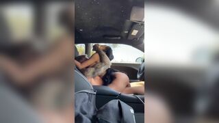 Busty Asian Riding Big Cock Hardcore Inside a Car Video