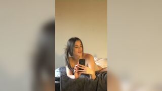Mayalovesu Pretty Mixed Asian Laying On bed Mirror Video