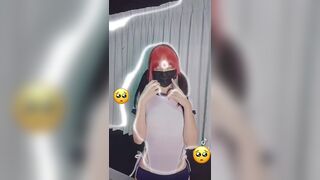 Akijun Sexy Asian Redhead Teen In Mask Video