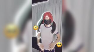 Akijun Sexy Asian Redhead Teen In Mask Video