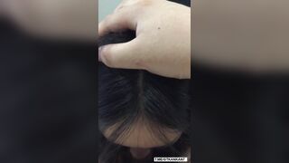 Asian Teen Sucking Bf's Fat Small Dick While Licking it Video