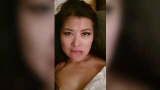 Asian Milf Showing Pink Pussy While Rubbing it Video