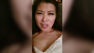 Asian Milf Showing Pink Pussy While Rubbing it Video
