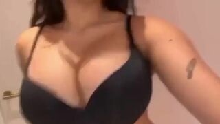 Sexy Big Titty Asian Showing Her Bouncing Curvy Boobs Video