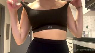 Thisbicthdied Asian Pulls Down Her Top and Pants Showing Tits and Ass Onlyfans Video