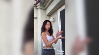 Cheryljing Asian Teen With Hard Nipples Tiktok Video