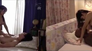 Asian Cutie Getting Banged With White And Black Cock Comparison Video