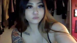 Busty Girls Shows Tits And Touching Pussy While Teasing Fans Video