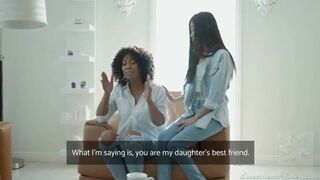 Daughter's Asian Friend Wants Have Sex With Ebony Mom Lesbian Video