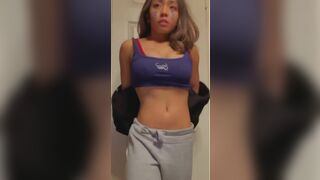 Sexy Asian Girl Flashing her Juicy Hot Body Video