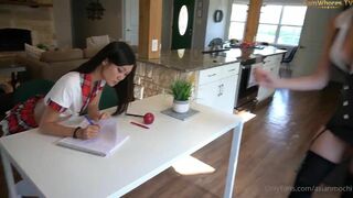 Asianmochi Slutty Asian Teen Gets Horny While On Class and Makes Out With Lesbian teacher Onlyfans Video