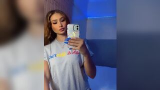 Hot Asian Babe Showing Off On Mirror Video