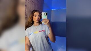 Hot Asian Babe Showing Off On Mirror Video