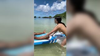 Mizukawasumire pretty Asian Banged On the Beach after Sucking His Hard Cock Onlyfans Video