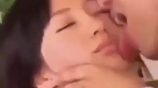 Asian Pretty Girl Getting her Face Licked Video