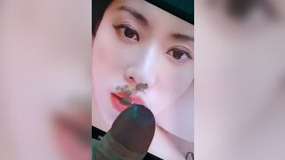 Asian Horny Guy Jerking On a Photo Video