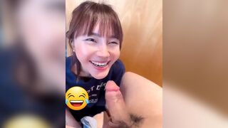Amateur Asian Gf Playing with Her Bf Cock Video