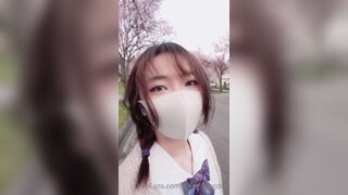 Hongkongdoll Pretty Asian Showing Off in Outdoor Onlyfans Video