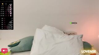 Pretty Busty asian Showing off her Toyed Pussy and Boobs on Live Cam Video