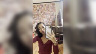 Small Asian Revealing Her Tits and Pussy Video