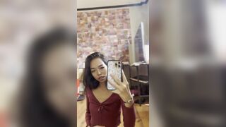 Small Asian Revealing Her Tits and Pussy Video