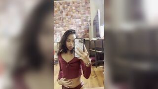 Small Asian Revealing Her Tits and Pussy Video