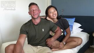 Fit White Guy Fucks a Cute Asian Babe For The First Time Video
