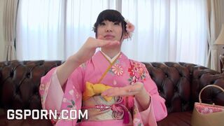 Yuna Himekawa Teen Japanese Dressed In Kimono Blowjob And Deep Creampie Video