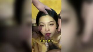 Asian Bitch Enjoys Having 3 Dicks at the Same Time Cumshot Video