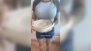 Tymwits Asian Jumping While Her Boobs Bounces Tiktok Video