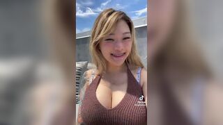 Tymwits Asian Gets Huge Boobs Exposed To Cam Tiktok Video