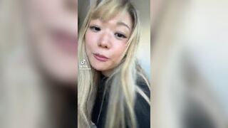 Tymwits Cute Blonde Asian teasing On Cam Tiktok Video