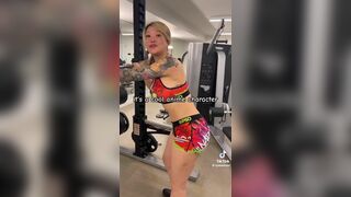 Tymwits Asian Showing Off Her Thicc Booty in Tight Shorts Tiktok Video