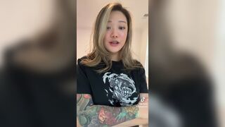 Tymwits Busty Asian With Tattoos Tiktok Video