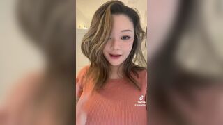 Tymwits Asian Pretty Busty Babe Showing Off Tiktok Video
