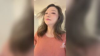 Tymwits Asian Pretty Busty Babe Showing Off Tiktok Video