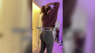Tymwits Curvy Asian Shows Off Big Booty Tiktok Video