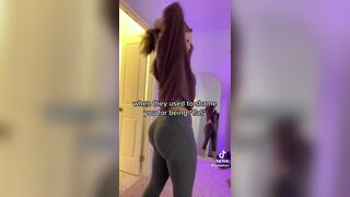 Tymwits Curvy Asian Shows Off Big Booty Tiktok Video