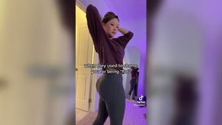 Tymwits Curvy Asian Shows Off Big Booty Tiktok Video