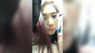 Asian Gets Horny While on Roadtrip and Sucks Her Bf's Cock Cam Video