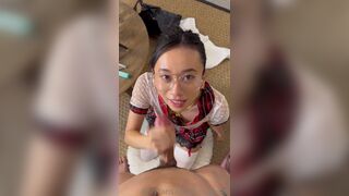 Kiri_amari Asian Cum Lover gets Huge Cumshot on Face Onlyfans Video