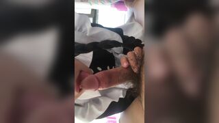 Horny Asian Maid Sucking her Master's Big Hairy Cock Video