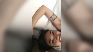 Reyna Morena Asian Hot College Slut Sucking a Fat Hard Cock While Smiling Video
