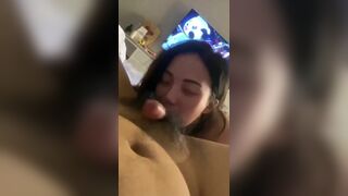 Amazing Asian Doing Blowjob On Hairy Dick Video