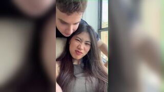 Sexy Asian Girl Getting Teased and Kissed By Bf Video
