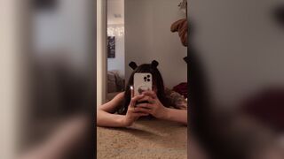 Siharadesert Asian Laying On Floor half Naked Mirror Onlyfans Video