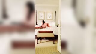 Allecakes Fit Asian Strips Herself On Bed Video