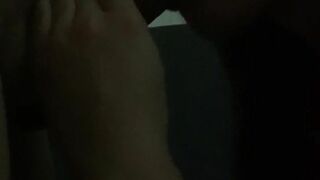 Florapham Asian Doing a Hot Blowjob on Bf In Dark Onlyfans Video