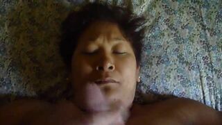 Mature Asian Old Slut Getting Cumshot Video